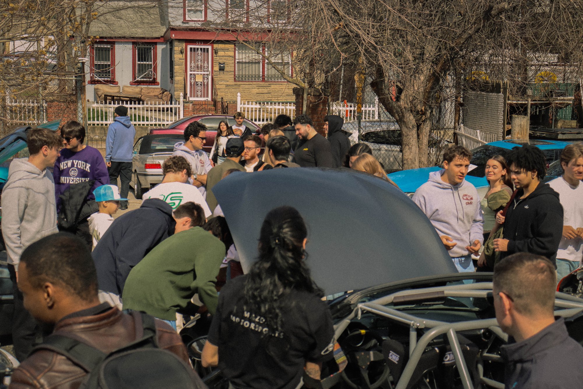 RMR merch table at car reveal